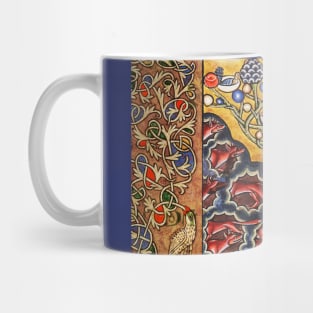 FOXES HAVE HOLES AND BIRDS HAVE NESTS Medieval Miniature Mug